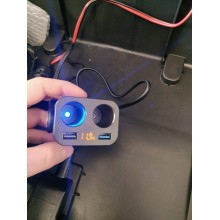Зарядний пристрій із прикурювачами - Ozio Y34QA. 12-24V, 90W, 2 USB, QC3.0, 70см. Гарантія 6 міс. Зарядний пристрій із прикурювачами - Ozio Y34QA. 12-24V, 90W, 2 USB, QC3.0, 70см. Гарантія 6 міс.