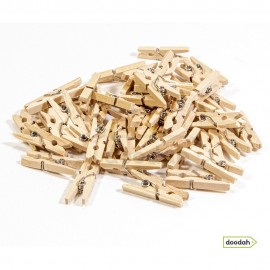 Міні прищіпки дерев'яні декоративні - DIY Made Wood. 50 шт / 1 уп Міні прищіпки дерев'яні декоративні - DIY Made Wood. 50 шт / 1 уп