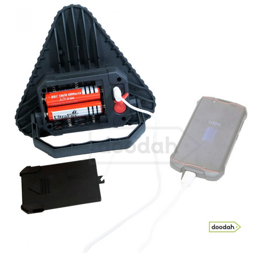 Светодиодный LED прожектор (фонарь) Power Bank - CARPRIE 842 - IP65 / 8w / 2000mAh / 18650 / USB