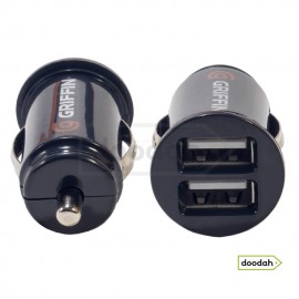 Зарядний пристрій для USB від прикурювача - Griffin Mini Dual USB Black. Гарантія 6 міс. Зарядний пристрій для USB від прикурювача - Griffin Mini Dual USB Black. Гарантія 6 міс.