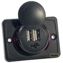 Авто / Мото USB зарядний пристрій Passenger 3 Red, IP 54, 2.1A. Гарантія 6 міс. Авто / Мото USB зарядний пристрій Passenger 3 Red, IP 54, 2.1A. Гарантія 6 міс.