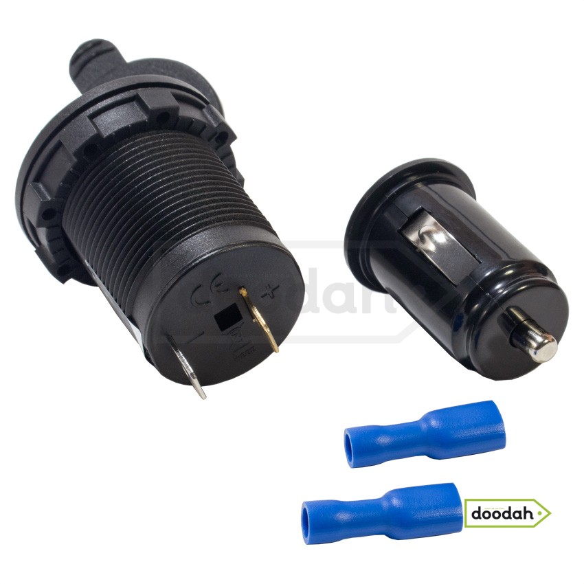 Авто / Мото USB порт прикуривателя - Recessed Built - зарядний пристрій з адаптером. Гарантія 6 міс.
