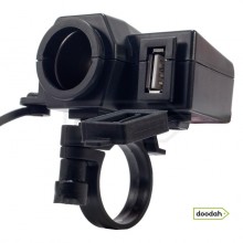 Авто / Мото USB зарядний пристрій з прикуривателем - D-961 (2in1). Гарантія 6 міс. Авто / Мото USB зарядний пристрій з прикуривателем - D-961 (2in1). Гарантія 6 міс.