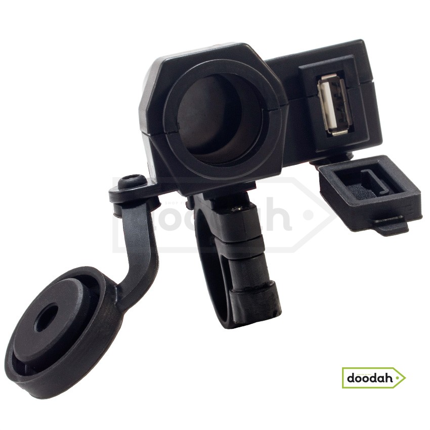 Авто / Мото USB зарядное устройство с прикуривателем - D-961 (2in1). Гарантия 6 мес.