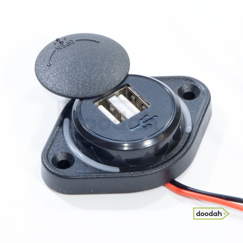 Авто / Мото USB зарядний пристрій 12-24V / IP 54 / 3.1A - Passenger 4 White
