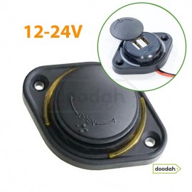 Авто / Мото USB зарядний пристрій 12-24V / IP 54 / 3.1A - Passenger 4 Orange Авто / Мото USB зарядний пристрій 12-24V / IP 54 / 3.1A - Passenger 4 Orange