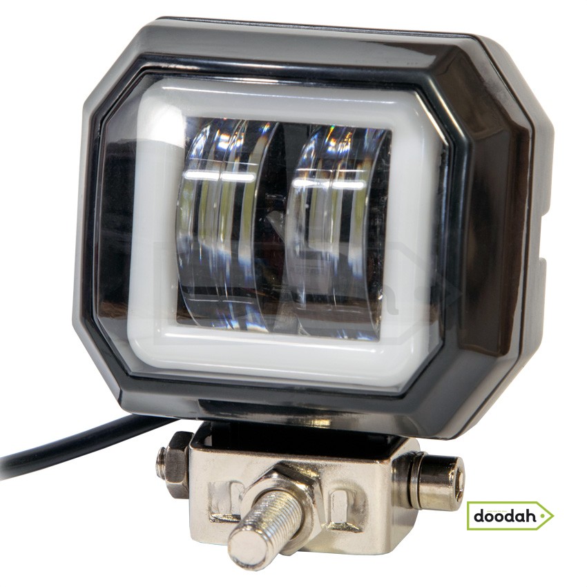 Мото фара Ladiami SQ 20W - White, IP68 (вспомогательный свет)