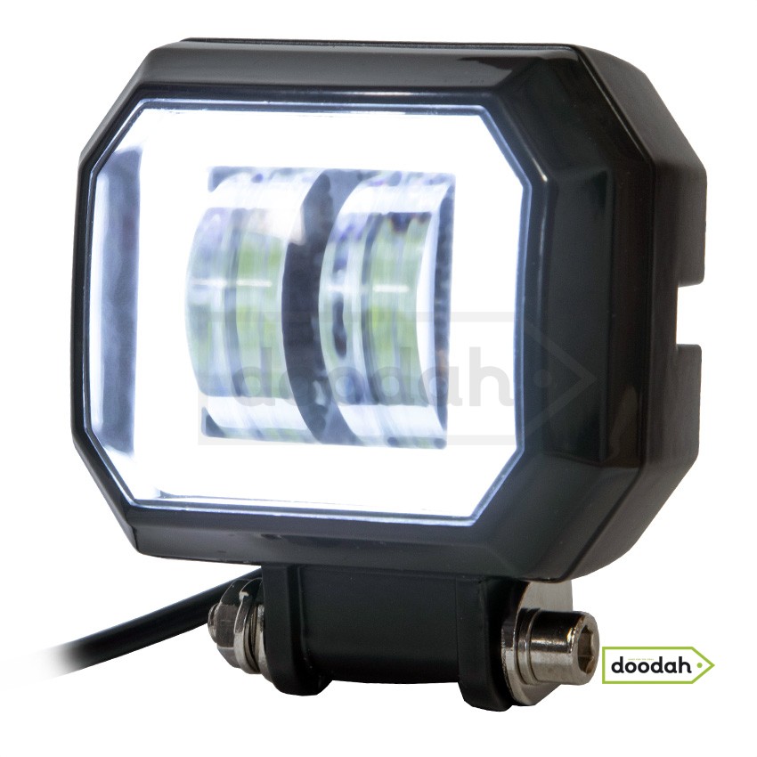 Мото фара Ladiami SQ 20W - White, IP68 (вспомогательный свет)