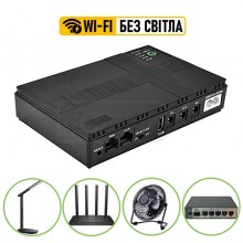 ДБЖ для роутерів CARPRIE - DC1018P / UPS / 10400 mAh / 18W / DC 5V/9V/12V POE  (для маршрутизаторів, ліхтарів, ламп, ip камер)