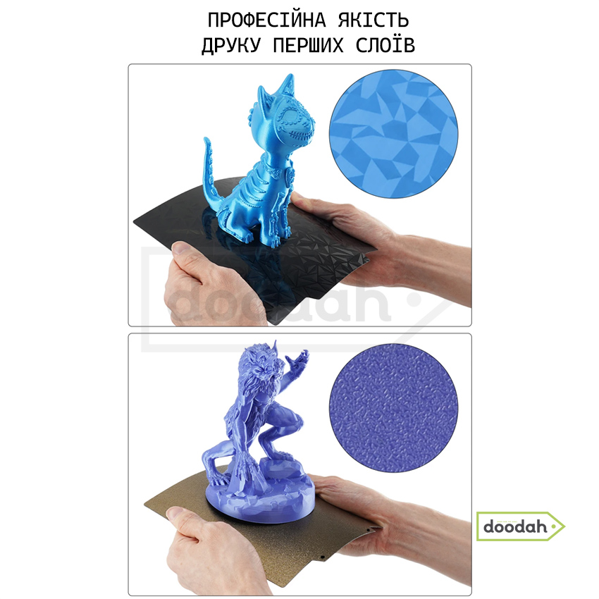 Стальний термокилимок з PEO - PEI покриттям - ProPrint 235 * 235 мм для 3д принтерів