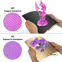 Стальний термокилимок з PET - PEI покриттям - ProPrint 235 * 235 мм для 3д принтерів Стальний термокилимок з PET - PEI покриттям - ProPrint 235 * 235 мм для 3д принтерів