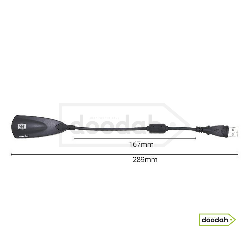 Зовнішня звукова карта USB Buxom Sound 5H - зі шнуром. Гарантія 6 міс.