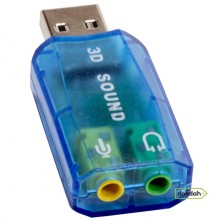 Зовнішня звукова карта GoodEm USB 2 - Blue. Гарантія 6 міс. Зовнішня звукова карта GoodEm USB 2 - Blue. Гарантія 6 міс.
