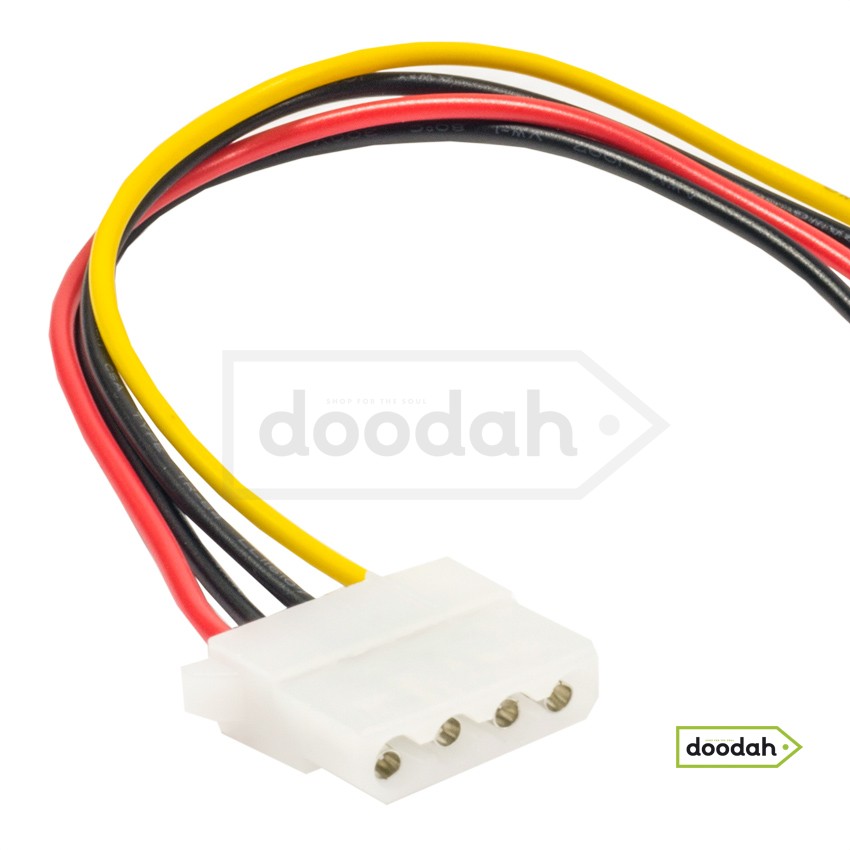 Кабель живлення CARPRIE Serial ATA 4pin Molex на 15pin SATA - 15 см