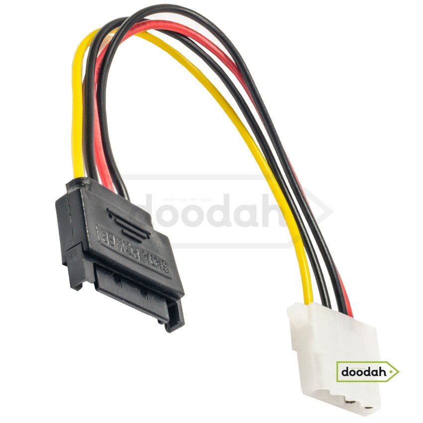Кабель живлення CARPRIE Serial ATA 4pin Molex на 15pin SATA - 15 см