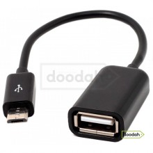 Кабель CARPRIE OTG micro usb на USB мама 17см Black - CARPRIE