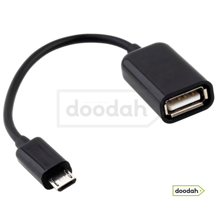 Кабель CARPRIE OTG micro usb на USB мама 17см Black - CARPRIE