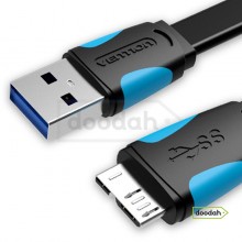 Кабель USB 3.0 на Micro-B - Vention 1 m Black Кабель USB 3.0 на Micro-B - Vention 1 m Black
