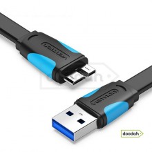 Кабель USB 3.0 на Micro-B - Vention 2 m Black Кабель USB 3.0 на Micro-B - Vention 2 m Black
