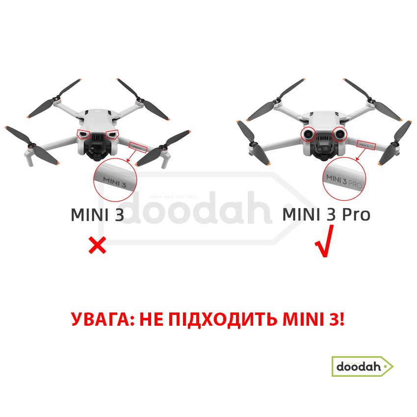 Комплект лопатей (8 пропеллерів) MaxFun 6030 Orange - для DJI Mini 3 Pro
