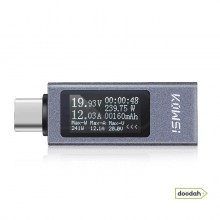 Тестер USB Type-C / 240W / 4-30V / QC3.0 / 12А - KOWSI KWS-2301C Тестер USB Type-C / 240W / 4-30V / QC3.0 / 12А - KOWSI KWS-2301C