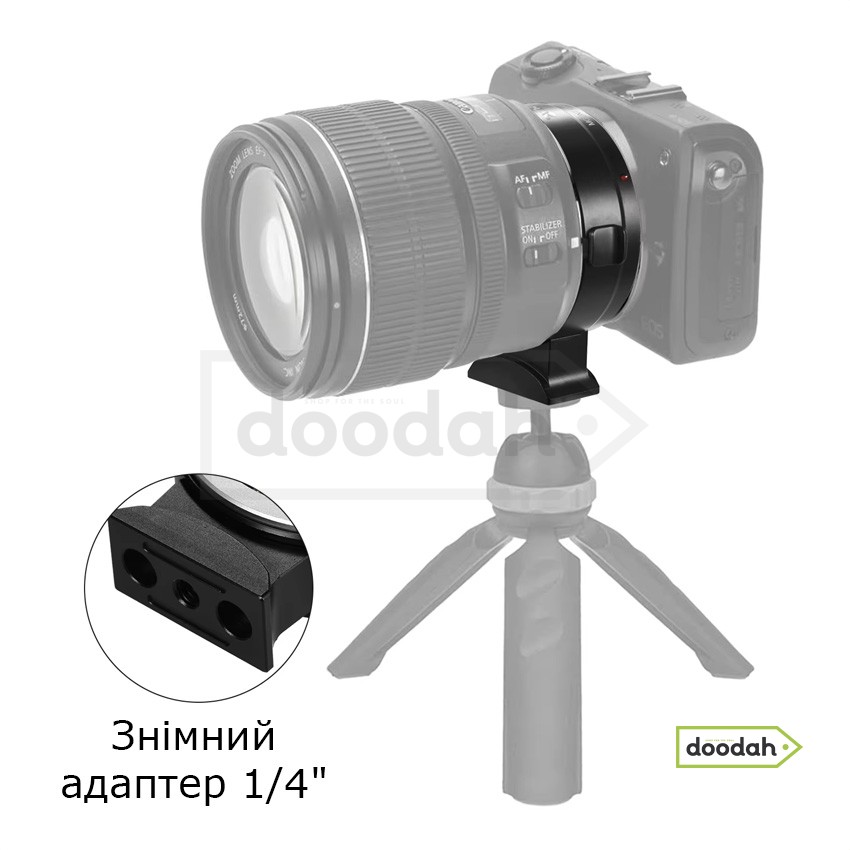 Перехідник (адаптер) з об'єктивів EF/EF-S для камер Canon EOS R – байонет RF (автофокусний) Andoer