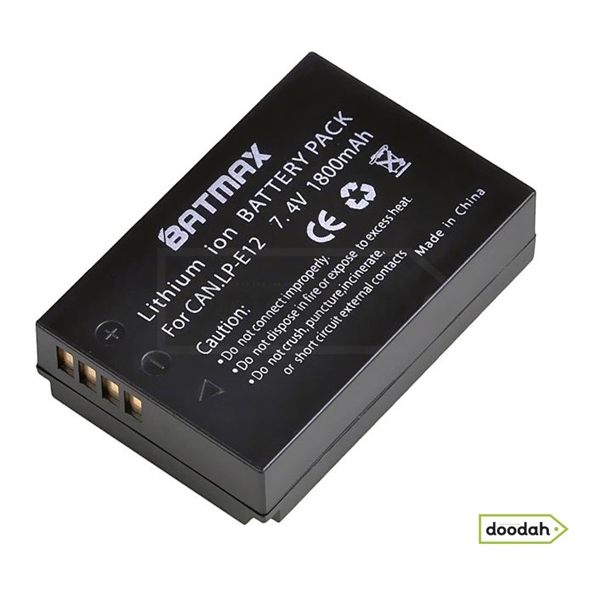 Батарея (Аккумулятор) Batmax Li-ion LP-E12 1800 мАч 7,4 В для Canon