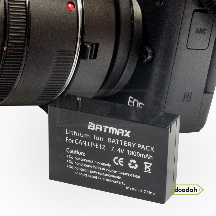 Батарея (Аккумулятор) Batmax Li-ion LP-E12 1800 мАч 7,4 В для Canon
