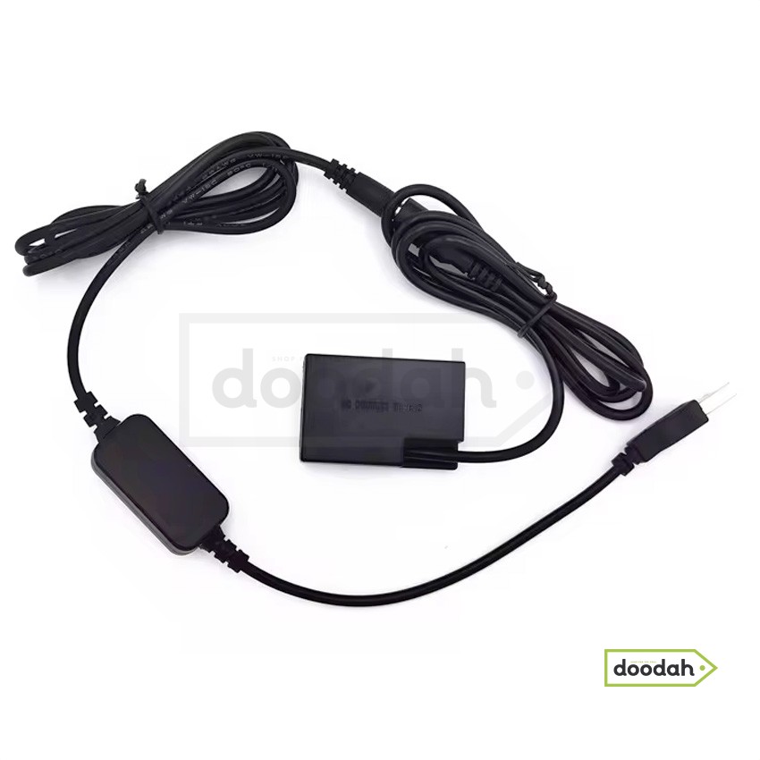 Мережевий адаптер CARPRIE DR-E18 USB "імітатор батареї" LP-E17 для Canon R8 R10 R50 Kiss 8000D EOS Rebel T6i 800D 9000D
