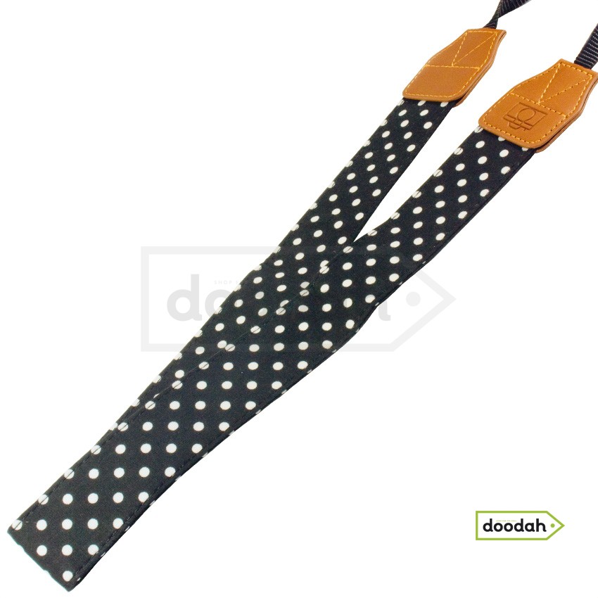 Ремінь нашийний для фото камери - Dot style Black and white
