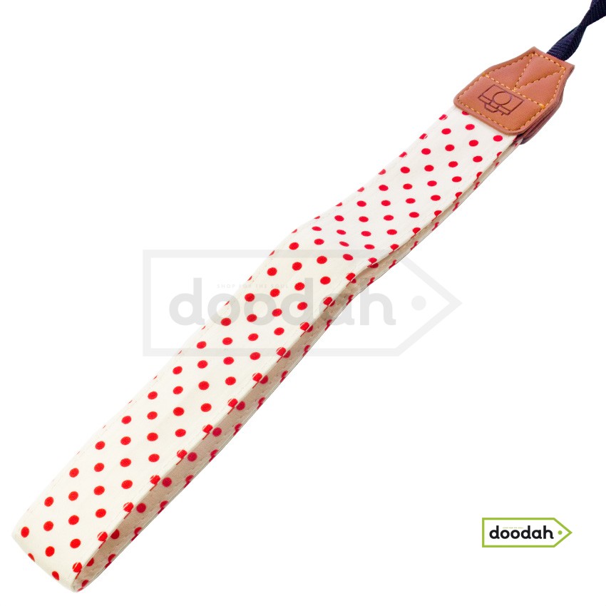 Ремінь нашийний для фото камери - Dot style Red