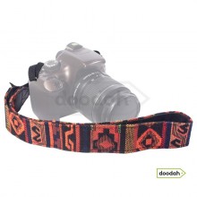 Ремінь нашийний для фото камери - Ethnic Straps coral black Ремінь нашийний для фото камери - Ethnic Straps coral black