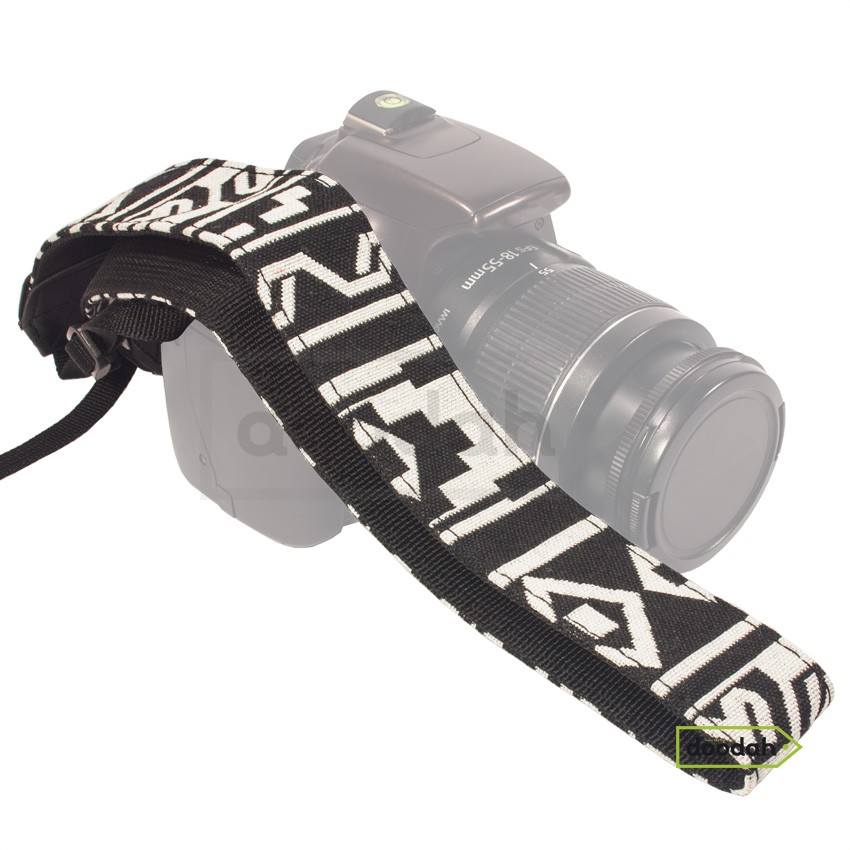 Ремінь нашийний для фото камери - Ethnic Straps BW