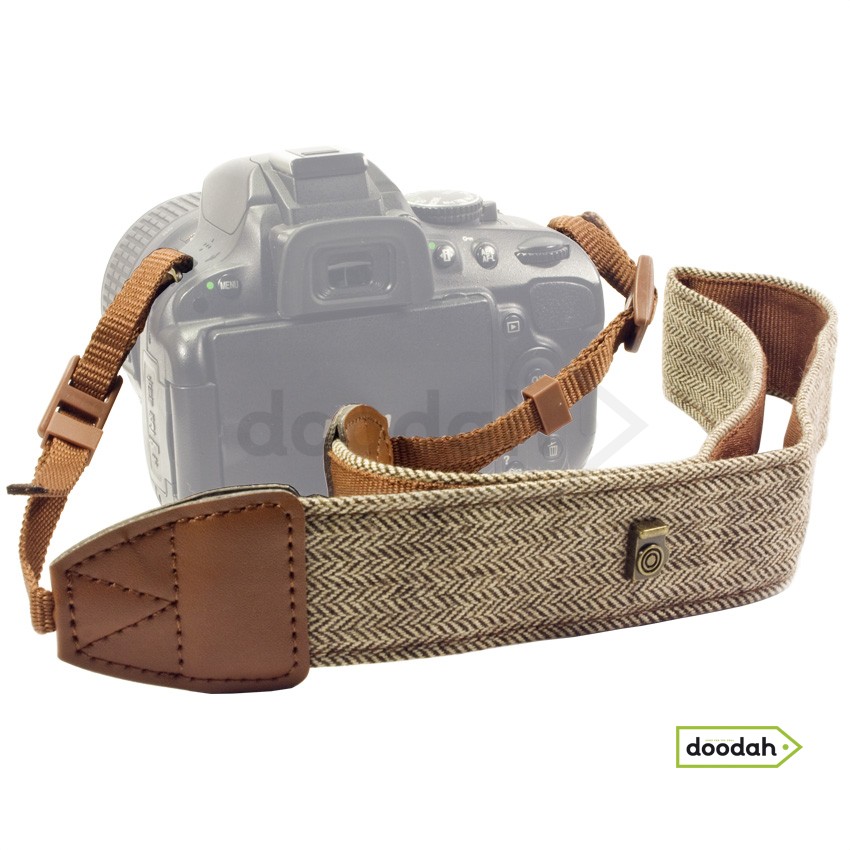 Ремінь нашийний для фото камери - Tweed Strap Brown