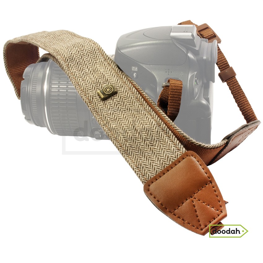 Ремінь нашийний для фото камери - Tweed Strap Brown
