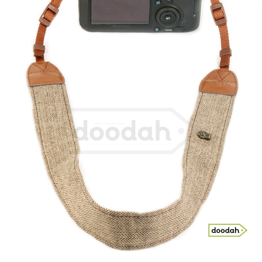 Ремінь нашийний для фото камери - Tweed Strap Brown