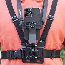 Нагрудний тримач для смартфона (кріплення 1/4", холдер 360°, Bluetooth-пульт, ремінь) - Photolife Vamson 203F Нагрудний тримач для смартфона (кріплення 1/4", холдер 360°, Bluetooth-пульт, ремінь) - Photolife Vamson 203F
