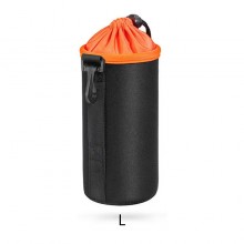 Чехол для объектива - Photolife PR L: 100 мм x 170 мм / Orange (на затяжке и карабине) Чехол для объектива - Photolife PR L: 100 мм x 170 мм / Orange (на затяжке и карабине)