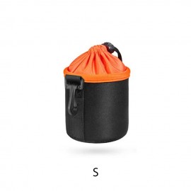 Чохол для об'ектива - Photolife PR S: 70 мм x 100 мм / Orange (на затяжці та карабіні)