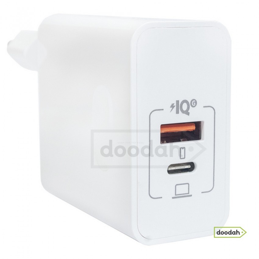 Зарядное устройство (сетевой адаптер) CARPRIE adc-gan002, 120W - Quick Charge 3.0 – White