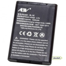 Батарея (аккумулятор) ABV - BL-5C (Li-ion) 3.7V, 1020 mAh Батарея (аккумулятор) ABV - BL-5C (Li-ion) 3.7V, 1020 mAh