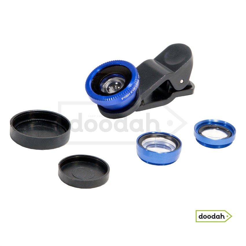 Fisheye линза насадка для смартфона - Photolife BL-01 Blue