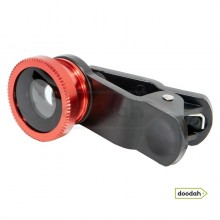 Fisheye линза насадка для смартфона - Photolife BL-01 Red Fisheye линза насадка для смартфона - Photolife BL-01 Red