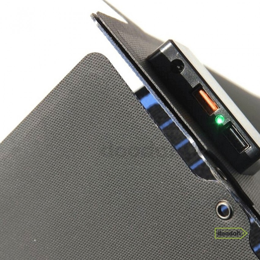 Сонячна панель складна / портативна - CARPRIE ETFE 42 Вт, USB 3.0, 5,5*2,5 12V Black
