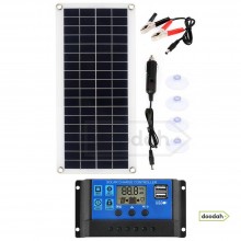 Портативная гибкая солнечная панель Luxuglow 30 Вт IP67 + Контроллер PWM-LCD&USB 12/24V 40A Портативная гибкая солнечная панель Luxuglow 30 Вт IP67 + Контроллер PWM-LCD&USB 12/24V 40A