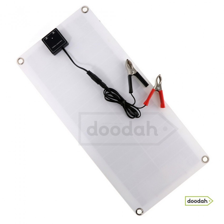 Портативная гибкая солнечная панель Luxuglow 30 Вт IP67 + Контроллер PWM-LCD&USB 12/24V 40A