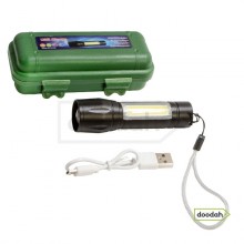 Фонарь Led USB Q5+COB 1000 LM, 600 мАч - с боксом для хранения - CARPRIE PE Фонарь Led USB Q5+COB 1000 LM, 600 мАч - с боксом для хранения - CARPRIE PE