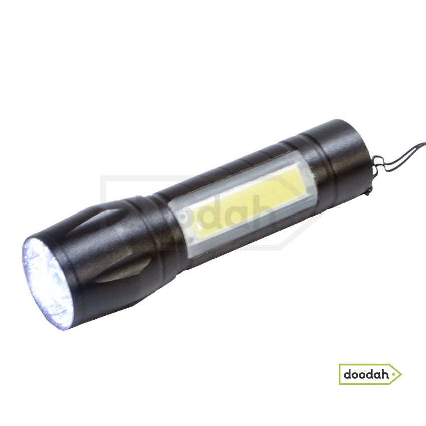 Фонарь Led USB Q5+COB 1000 LM, 600 мАч - с боксом для хранения - CARPRIE PE