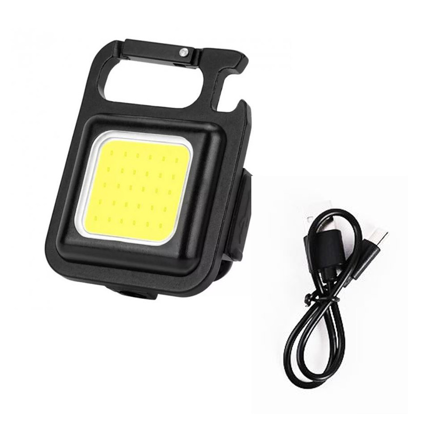 Акумуляторний ліхтарик карабін - LED CARPRIE W5138 (500mAh, магніт, брелок, IPX4)
