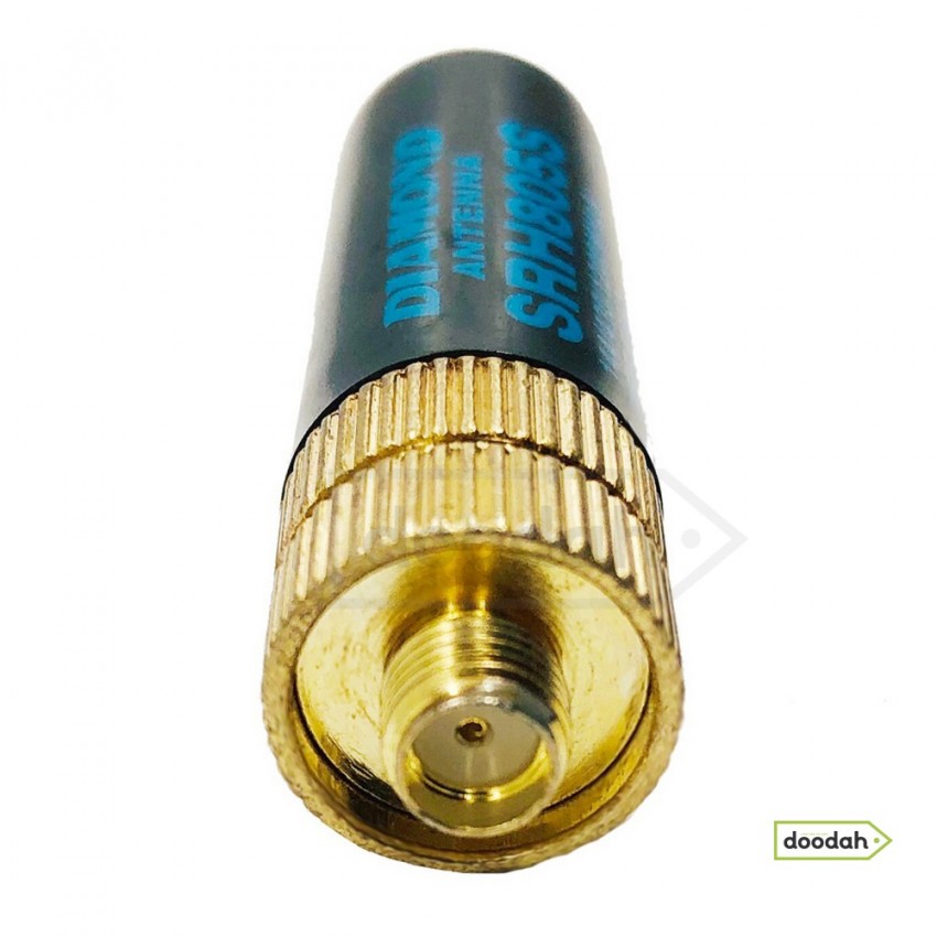 Коротка антена тридіапазонна 5 см - 144/430/1200МГц, Diamond SRH805S - для рацій BaoFeng, Kenwood